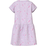 Name It Lavender Fog White Florals Nmfvilinse Capsl Klänning