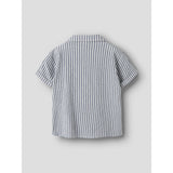 Name It Vintage Indigo Cloud Dancer Nkmfedenis Ss Nreg Skjorta
