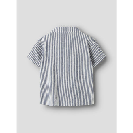 Name It Vintage Indigo Cloud Dancer Nkmfedenis Ss Nreg Skjorta