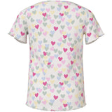 Name It Cloud Dancer Random Hearts Nmfvemia Aop Ss Slim Topp