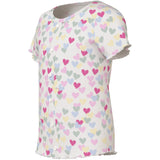 Name It Cloud Dancer Random Hearts Nmfvemia Aop Ss Slim Topp