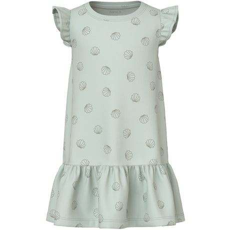Name It Pale Aqua Sea Shells Green Nmfvida Capsl Klänning