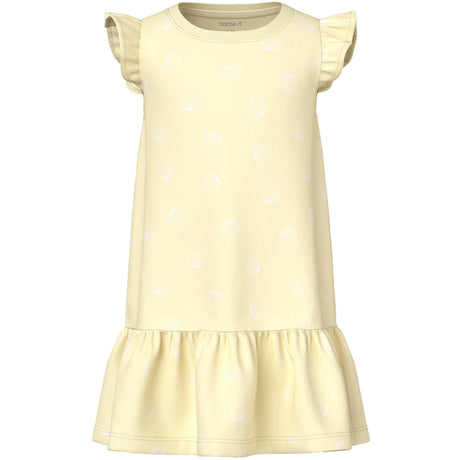 Name It Pear Sorbet Sea Shells White Nmfvida Capsl Klänning