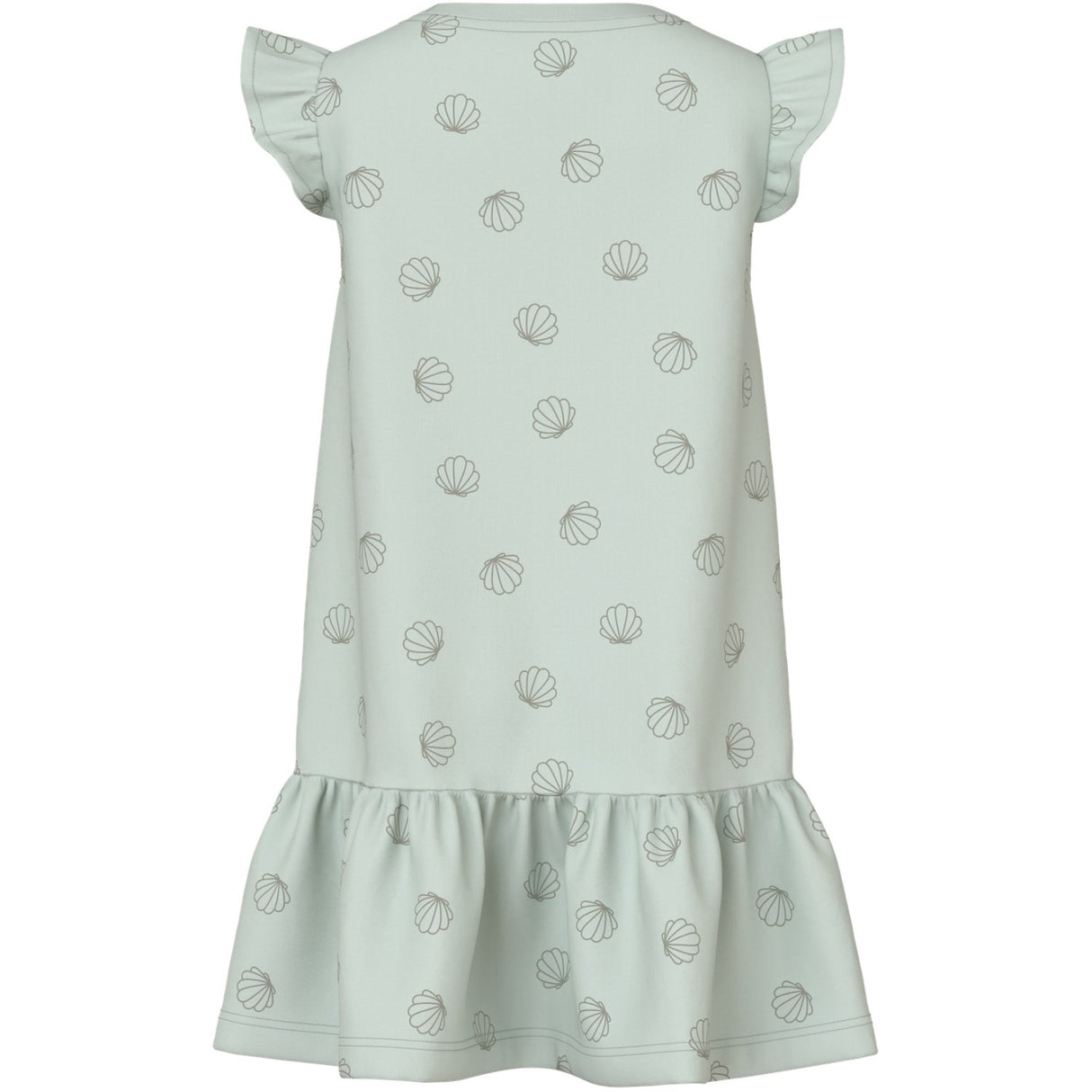 Name It Pale Aqua Sea Shells Green Nmfvida Capsl Klänning