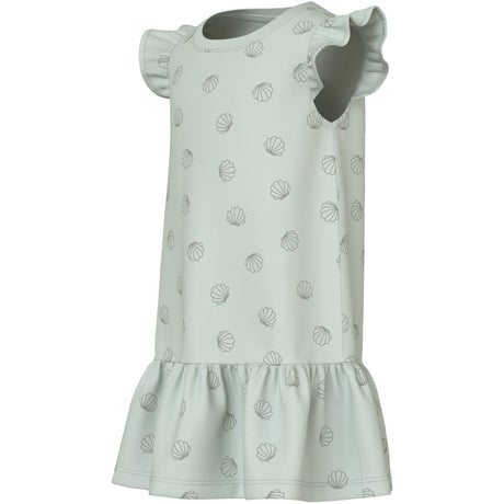 Name It Pale Aqua Sea Shells Green Nmfvida Capsl Klänning