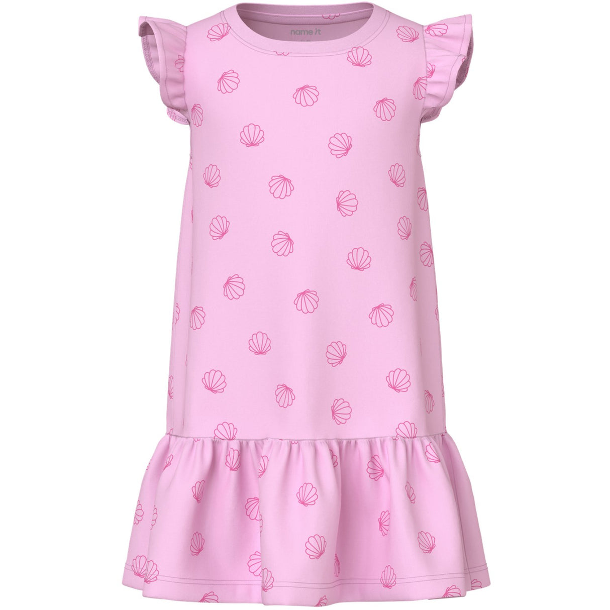 Name It Pirouette Sea Shells Pink Nmfvida Capsl Klänning