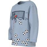 Name It Blue Fog Football Nmmvilasse Ls Nreg Topp