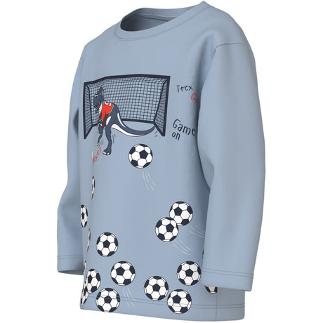 Name It Blue Fog Football Nmmvilasse Ls Nreg Topp