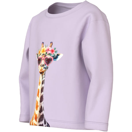 Name It Lavender Fog Giraffe Sunglasses Nmfvotea Ls Nreg Topp