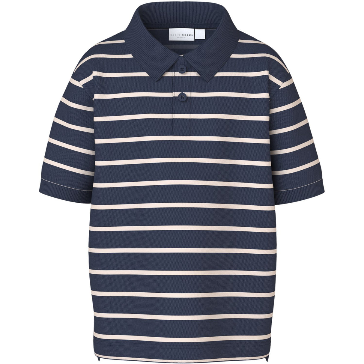 Name It Navy Blazer Chateau Gray Nmmvolo Ss Nreg Pikétröja