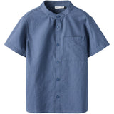 Name It Vintage Indigo Nkmfalinnen Ss Skjorta
