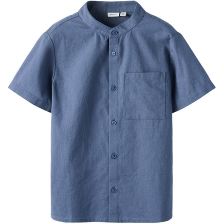 Name It Vintage Indigo Nkmfalinnen Ss Skjorta