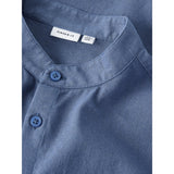 Name It Vintage Indigo Nkmfalinnen Ss Skjorta