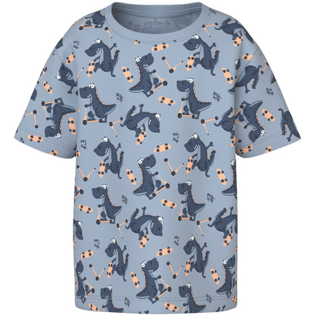 Name It Blue Fog Dino Skater Nmmvalther Ss Nreg Topp