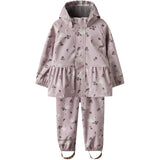 Name It Keepsake Lilac Swan Nmfdry10 Rain Sett Aop Fo