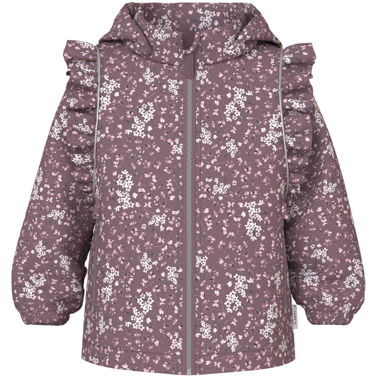 Name It Grape Shake Floral Dream Nmfalfa08 Softshell Jacka Frill Aop Fo