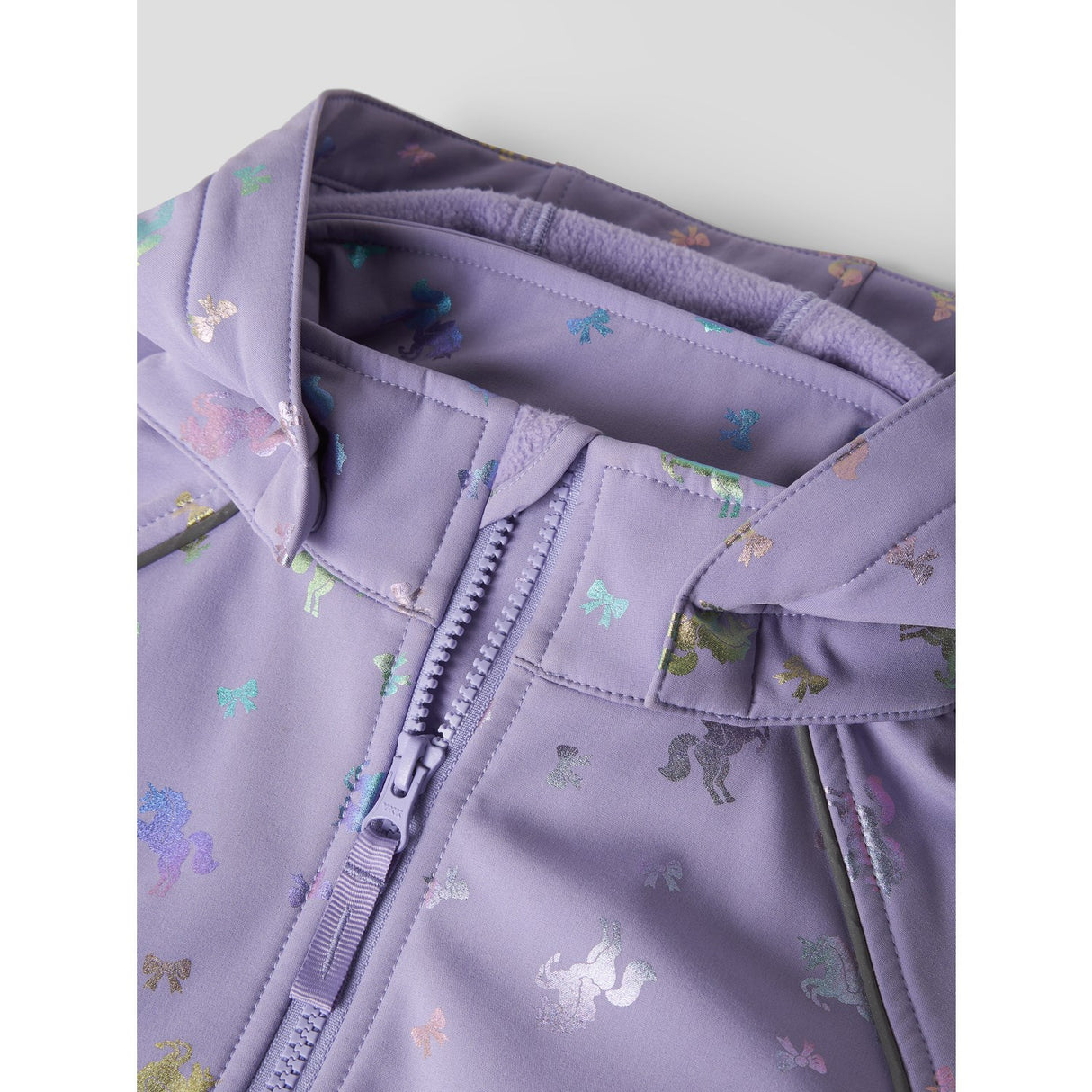 Name It Sunlit Allium Bow Nmfalfa08 Softshell Jacka Foil Aop Fo