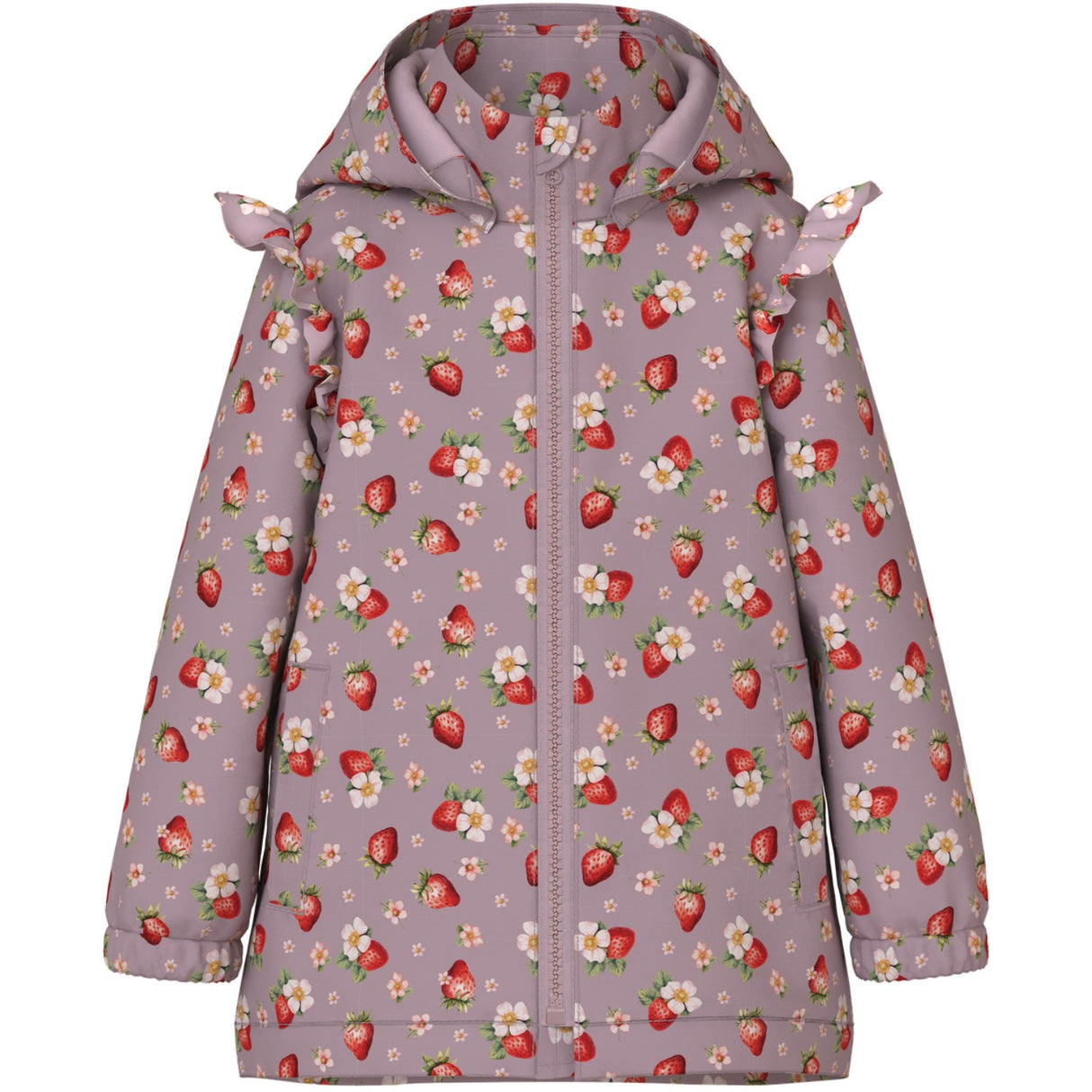 Name It Keepsake Lilac 1 Strawberry Nmfmaxi Jacka Li Frill Aop