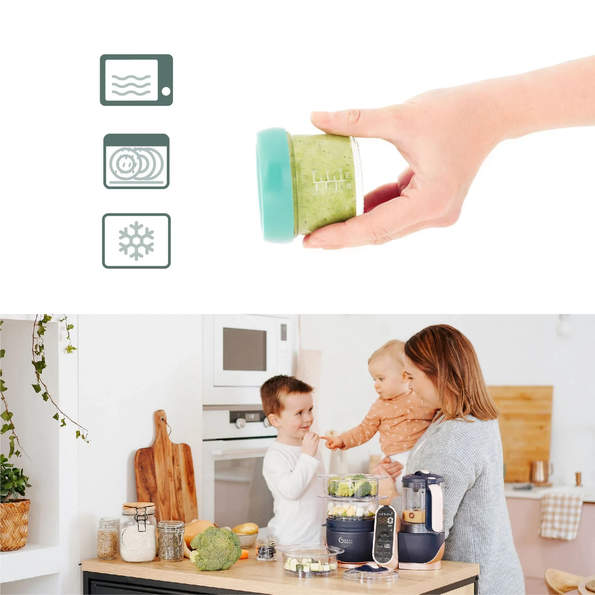 Babymoov Multi Glasbøtter 240 Ml 4-Pack