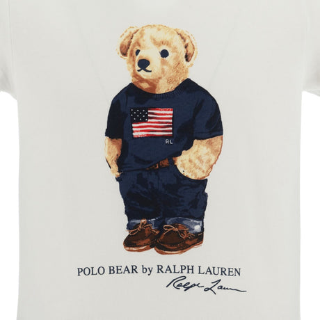 Polo Ralph Lauren White / Elite Blue Ss Björn Tee Och Kort Sett