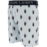 Polo Ralph Lauren White / Elite Blue Ss Björn Tee Och Kort Sett