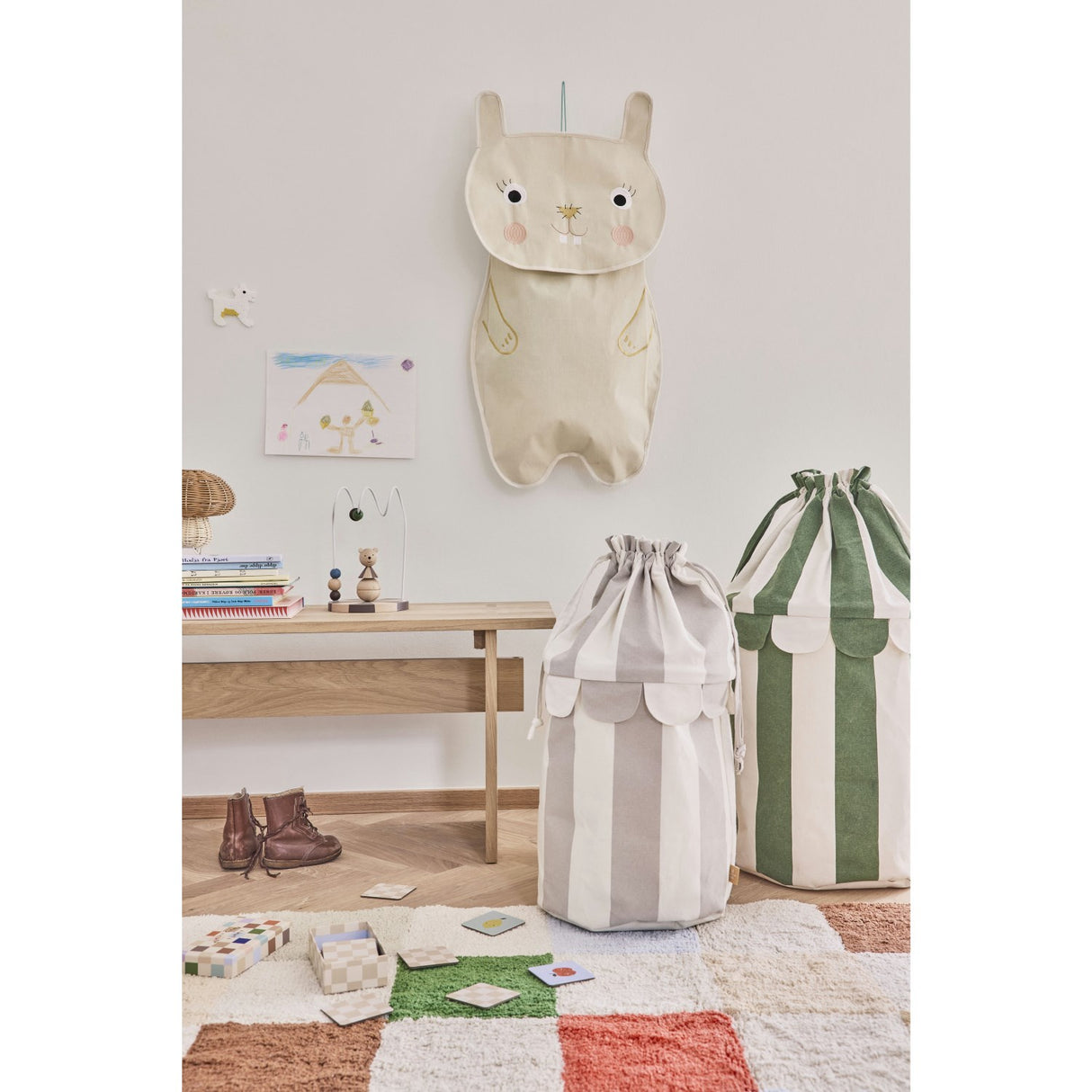 OYOY Clay Darling Rabbit Wall Förvaring