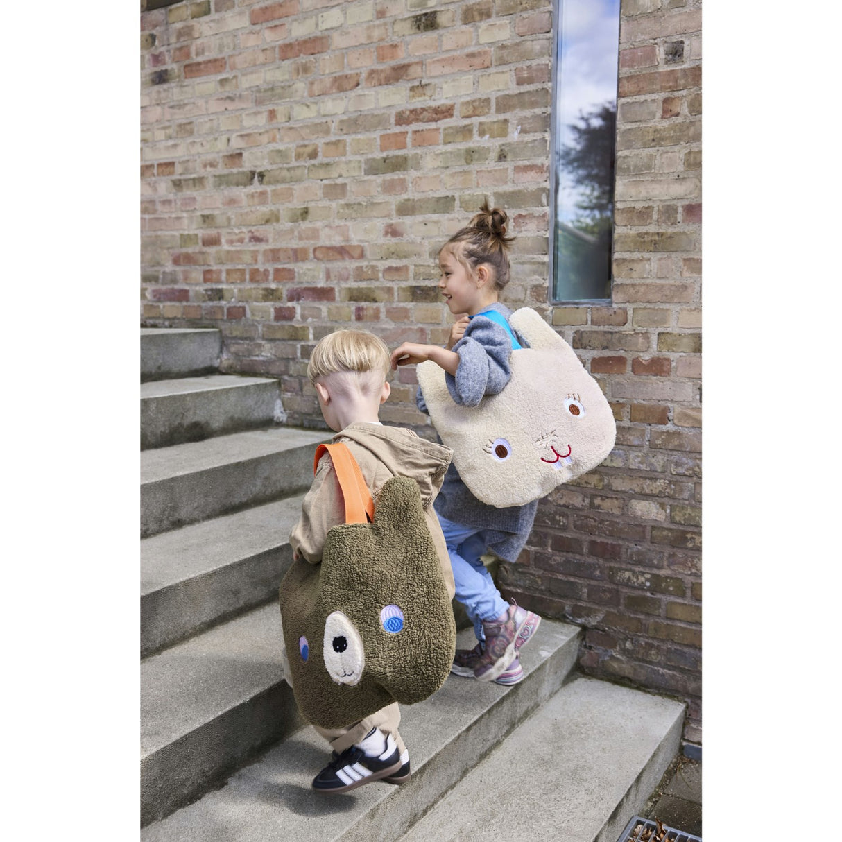 OYOY Brown/Red Darling Björn Tote Väska