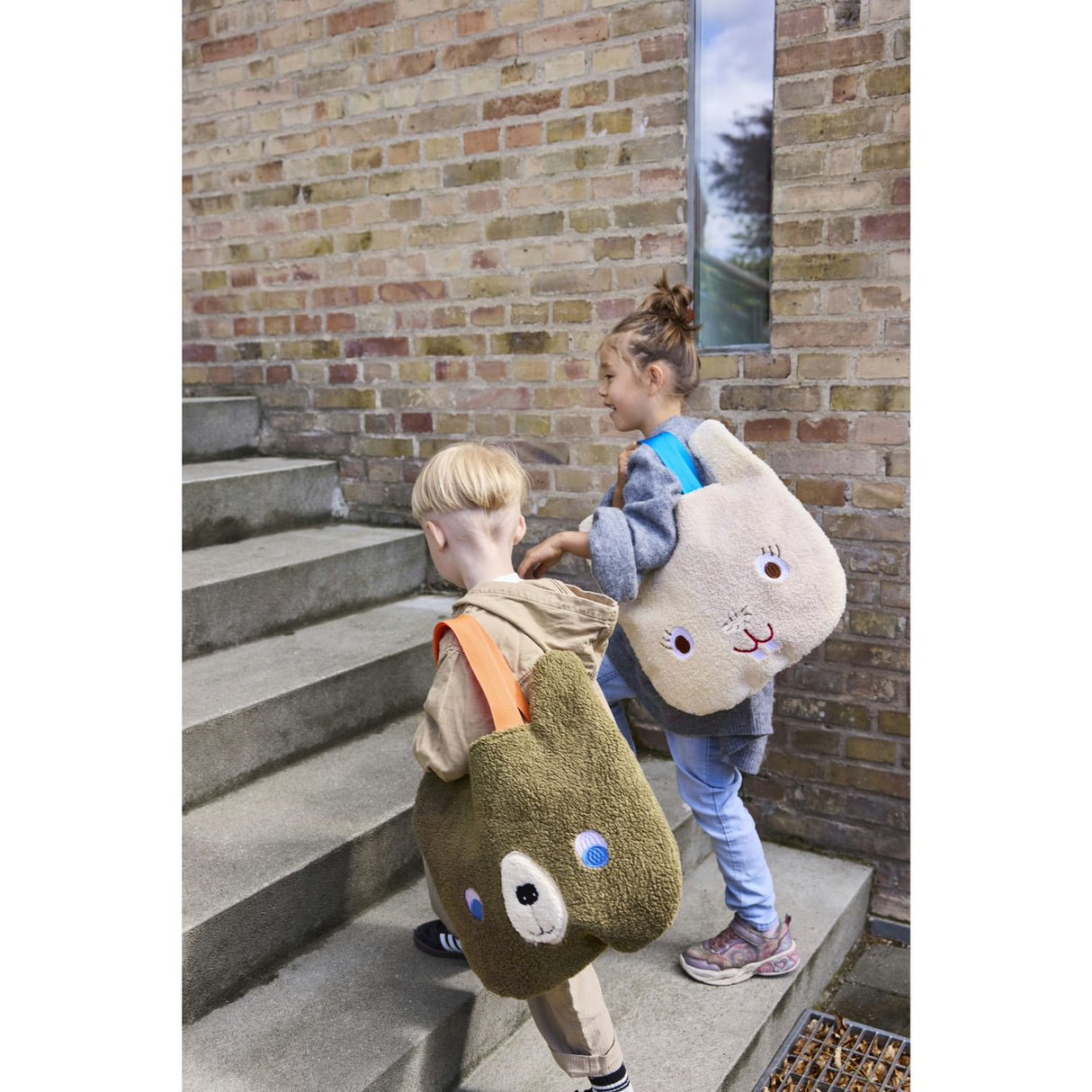 OYOY Brown/Red Darling Björn Tote Väska