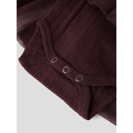 Lil'Atelier Catawba Grape Nbfsolange Ls Tyll Body Klänning Lil