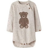 Lil'Atelier Turtledove Teddy Nbngalto Ria Ls Stickad Body Lil