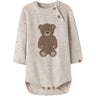 Lil'Atelier Turtledove Teddy Nbngalto Ria Ls Stickad Body Lil