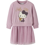 Name It Keepsake Lilac Nmfobana Hellok Nreg Swe Dress Bru Sky