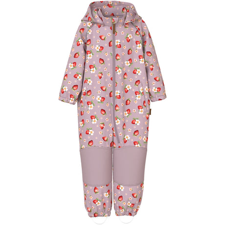 Name It Keepsake Lilac Strawberry Nmfalfa08 Softshell Dräkt Aop 1Fo Noos