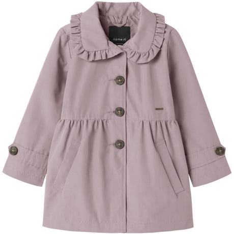Name It Keepsake Lilac Nmfmadelin Trench Täcka Noos