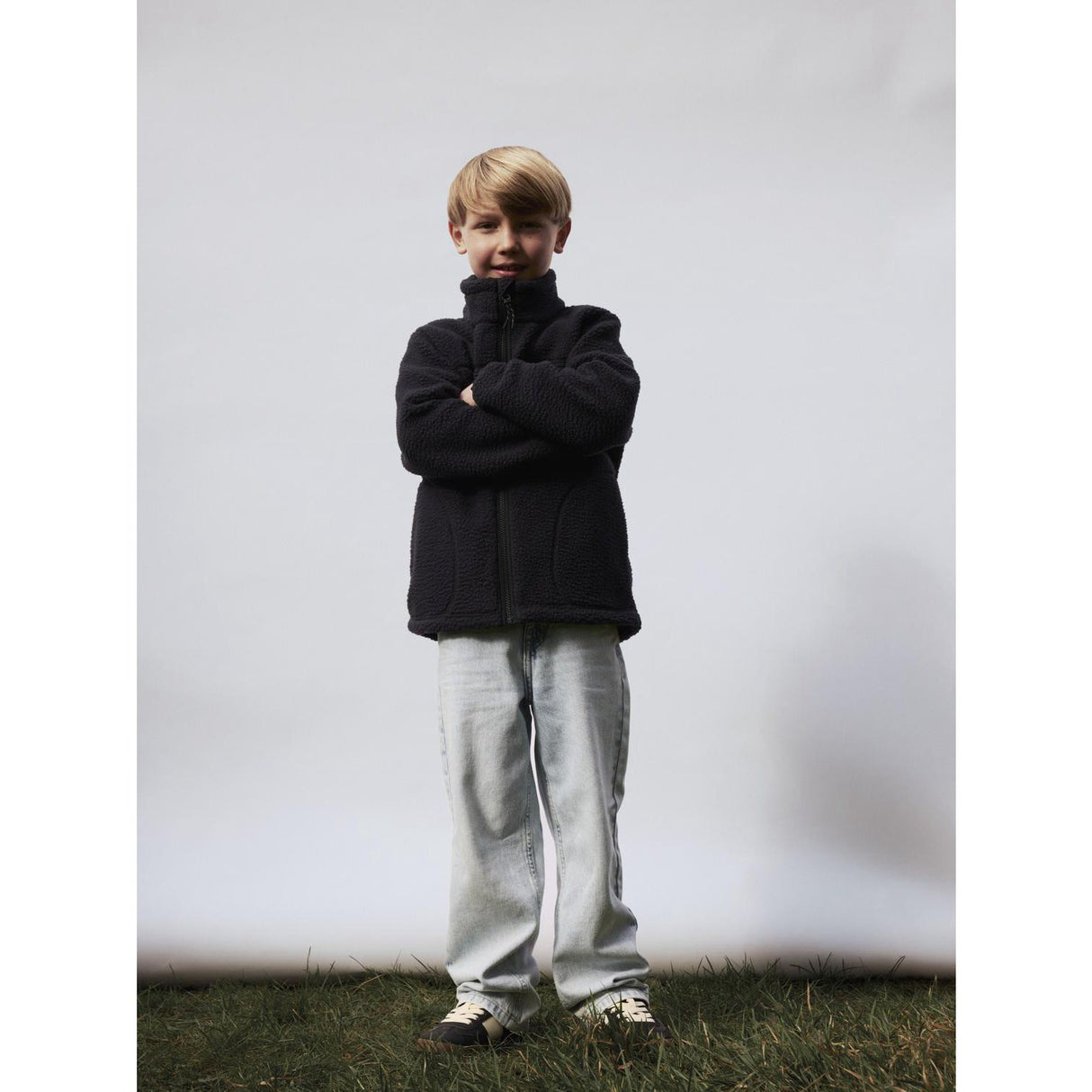 Name It Black Nkmmiller Sherpa Jacka