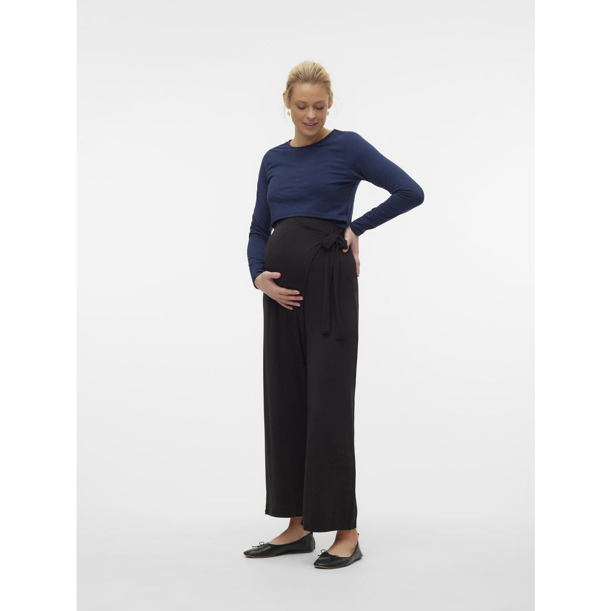Mama;licious Black Mlgiovanna Jrs 78 Byxor Hw A.
