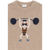 Hust & Claire Biscuit Pelle Stickad Strong Man