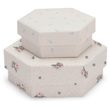 Konges Sløjd Flower Bouquet /Petit Bisou Blue Quiltad Box Sett