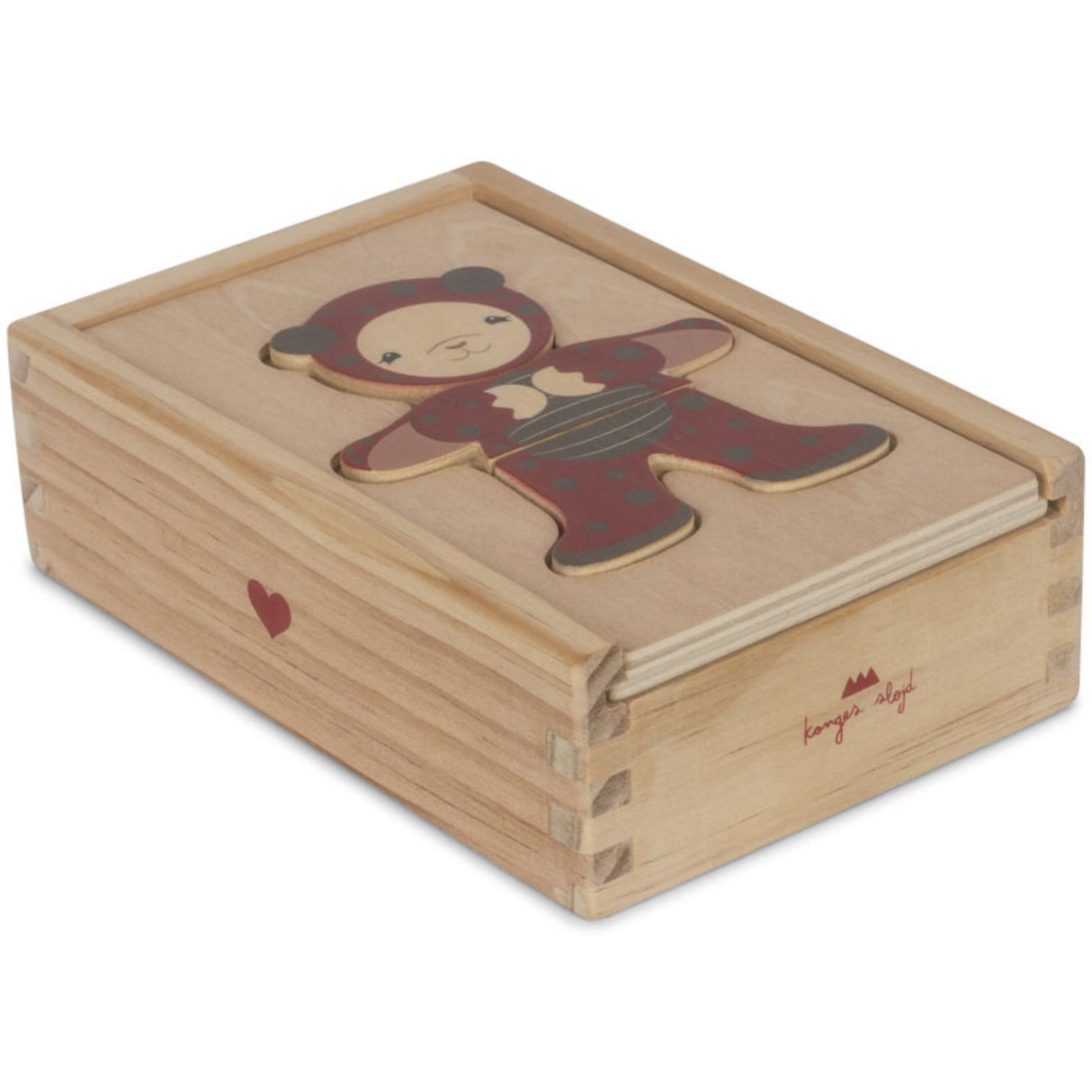 Konges Sløjd Multi Wooden Nallebjörn Klänning Up Animals Fsc