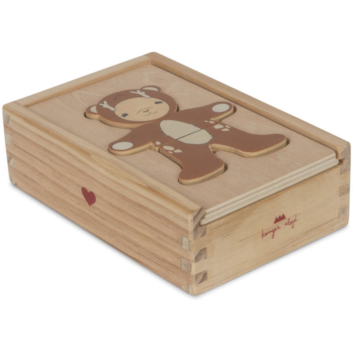 Konges Sløjd Multi Wooden Nallebjörn Klänning Up Animals Fsc