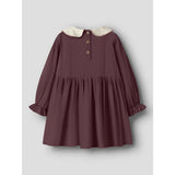 Lil'Atelier Catawba Grape Nmfrebel Ls Klänning Solid Lil