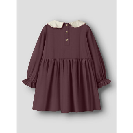 Lil'Atelier Catawba Grape Nmfrebel Ls Klänning Solid Lil