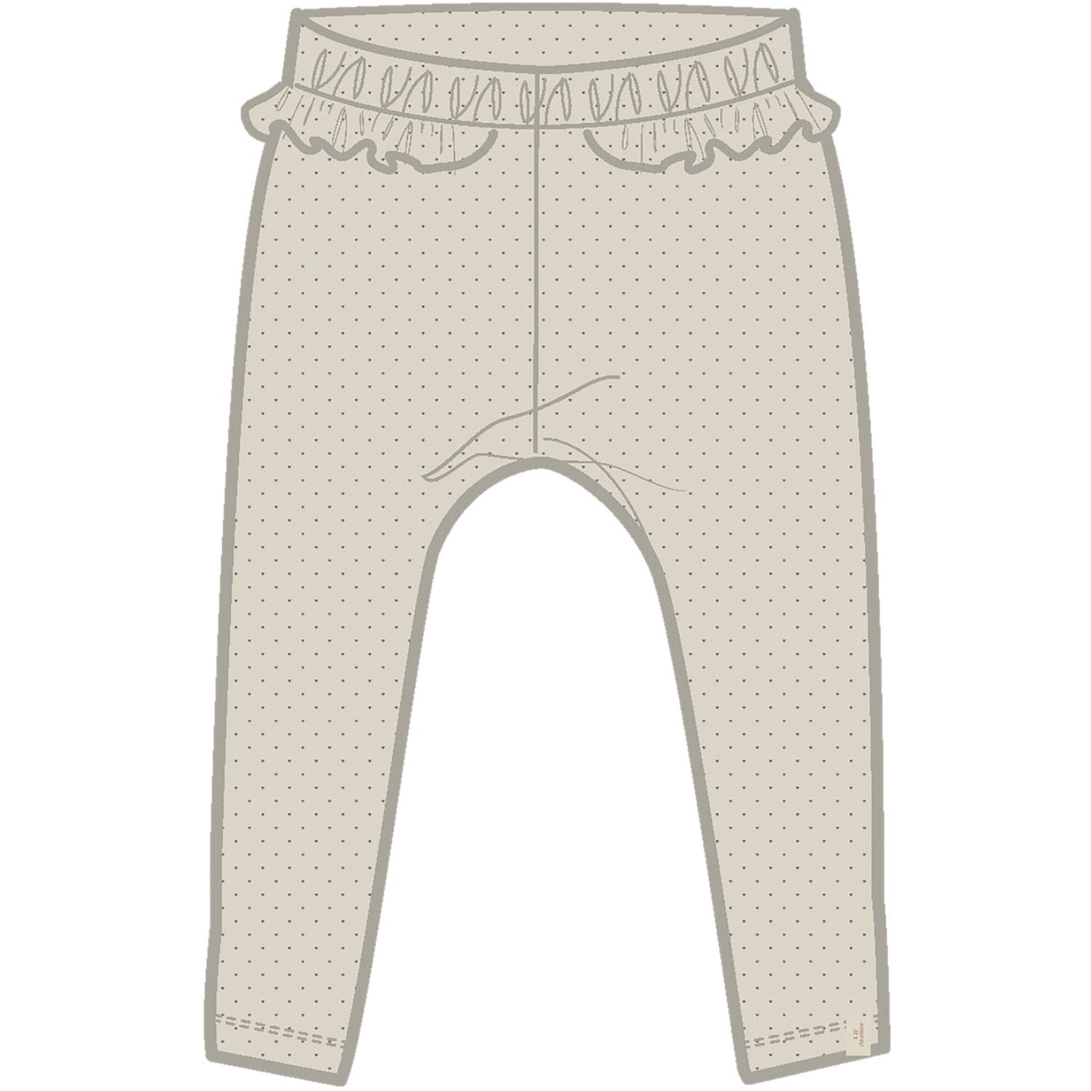 Lil'Atelier Turtledove Heart Nmflalo Tai Slim Leggings Lil