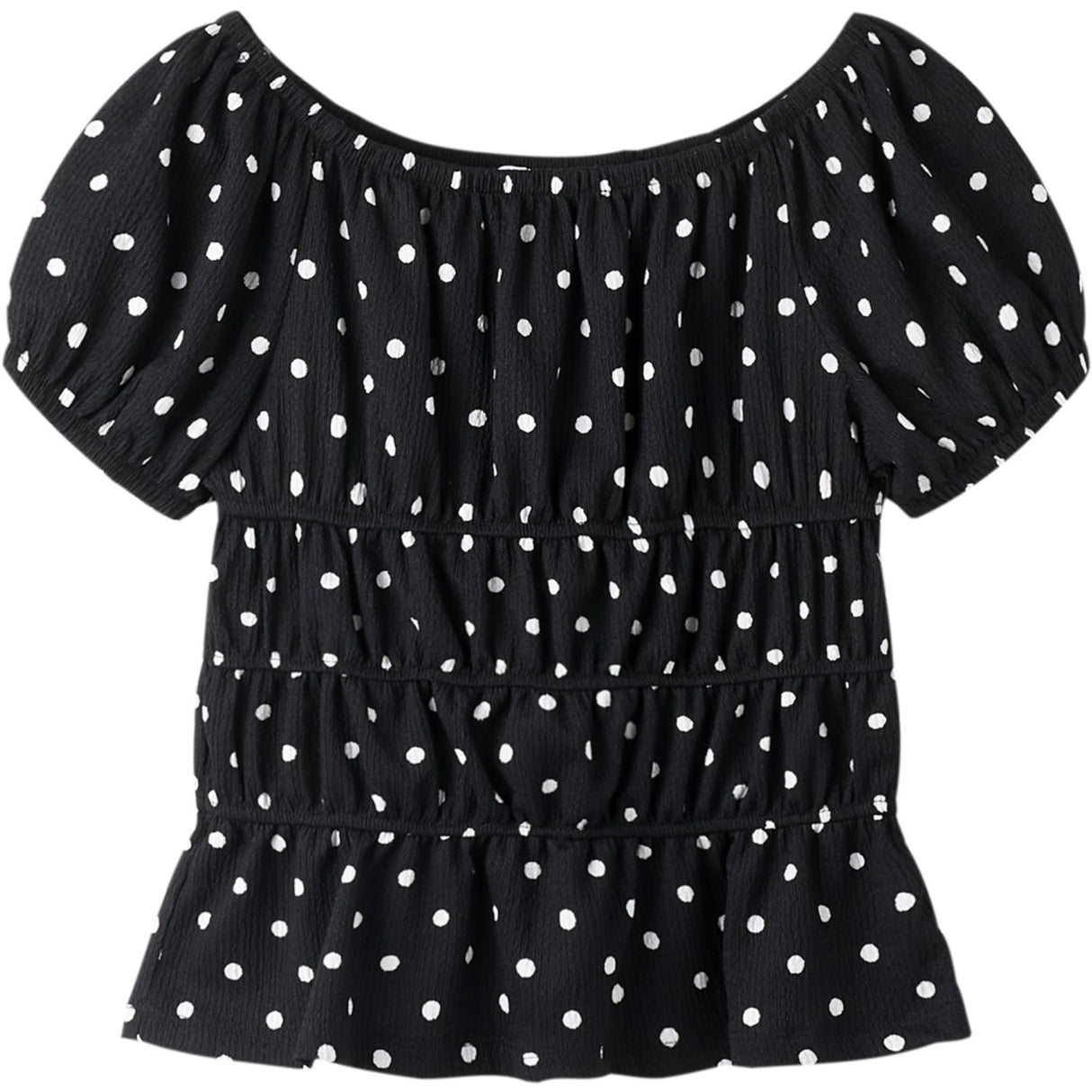 Name It Black Nkfrachel Ss Topp