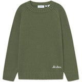 Les Deux Kids Chive Green Brad Roundneck Stickad Kids