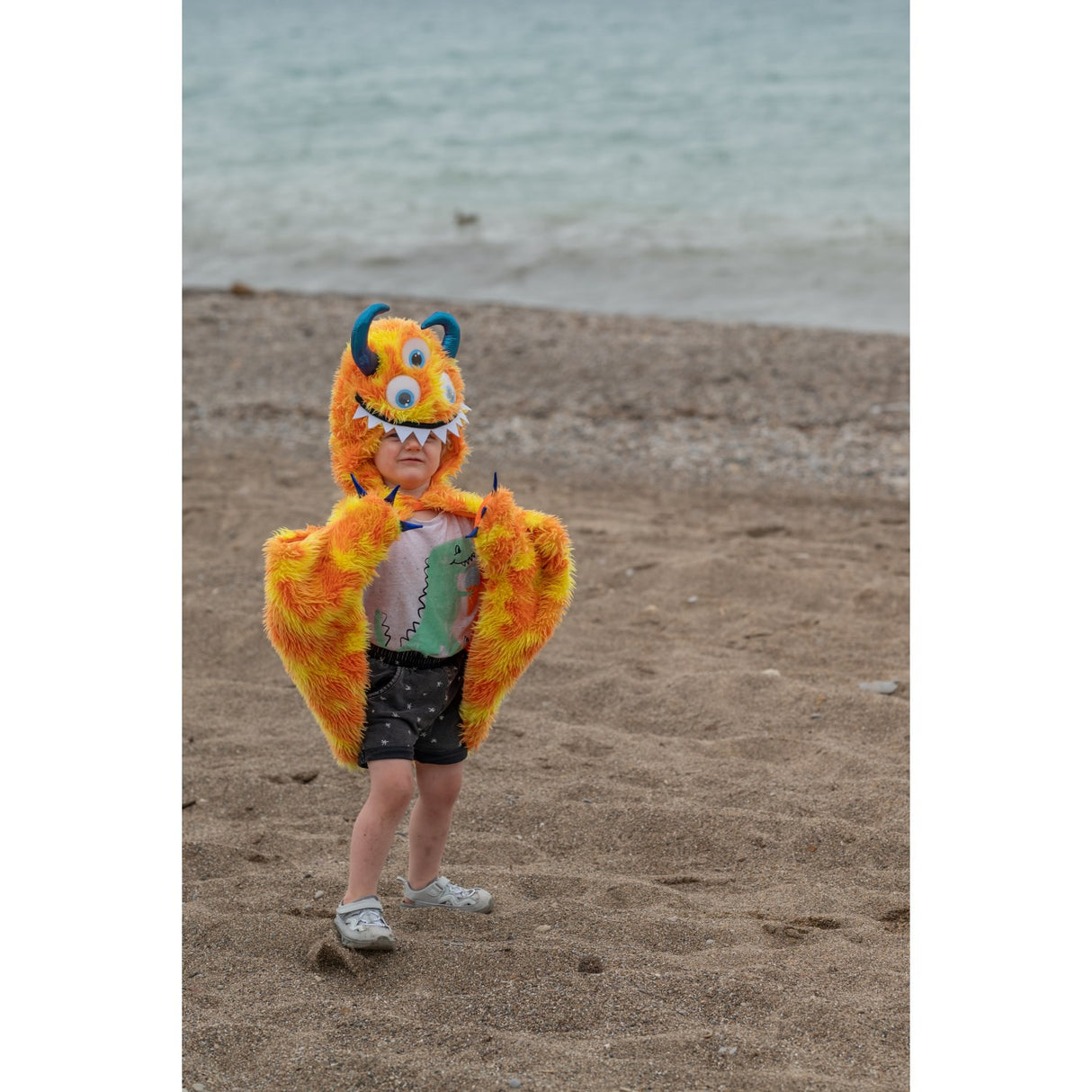 Great Pretenders Giggle The Monster Cape, Orange/Yellow