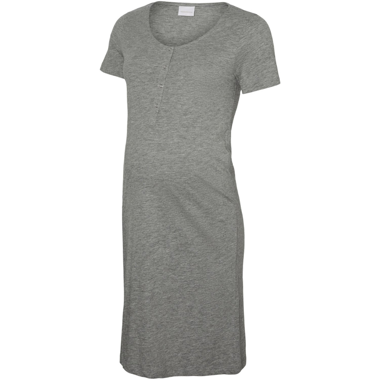 Mama;licious Chalk Pink Light Grey Melange Mlmira Jrs Natklänning 2F 2-P Noos