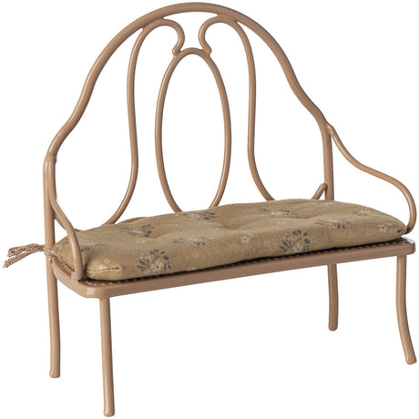 Maileg Vintagebænk, Mini - Mørk Pudder