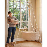 Moonboon Nature / White Classic Bundle - Oval Vugge