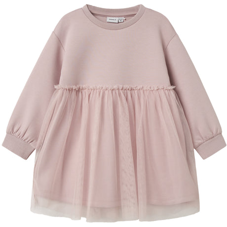 Name It Burnished Lilac Nmfkersti Sweat Klänning Unb
